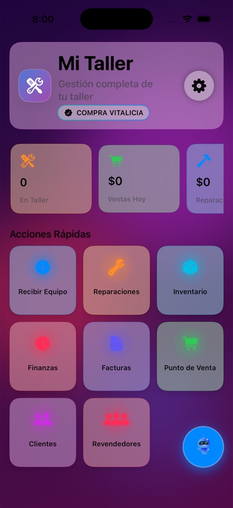 Captura real del dashboard de SYF Receiver Devices con montos en $
